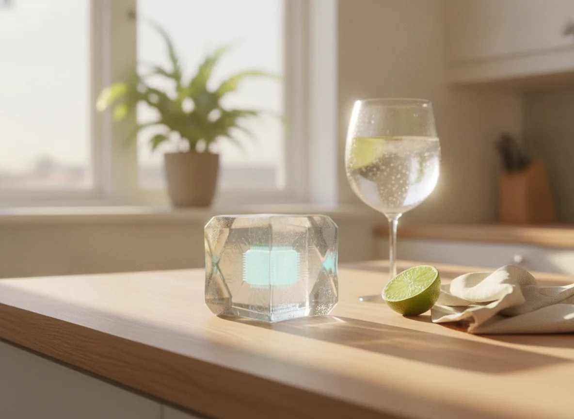 El cubo CUBIQ en encuadre neutro sobre una encimera
